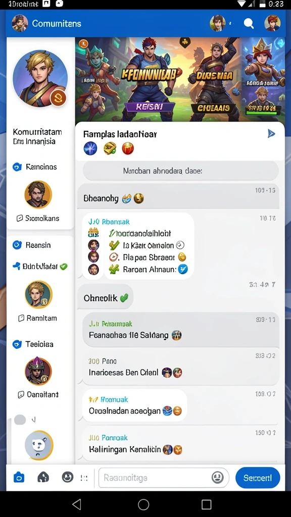 Momen seru saat berkompetisi secara online.