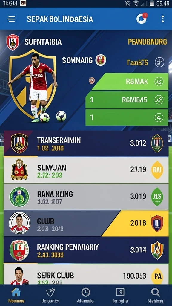 Tampilan awal yang menarik dan penuh warna.