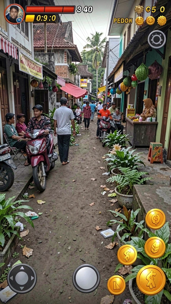 Fitur interaksi komunitas yang memungkinkan chat antar pemain.