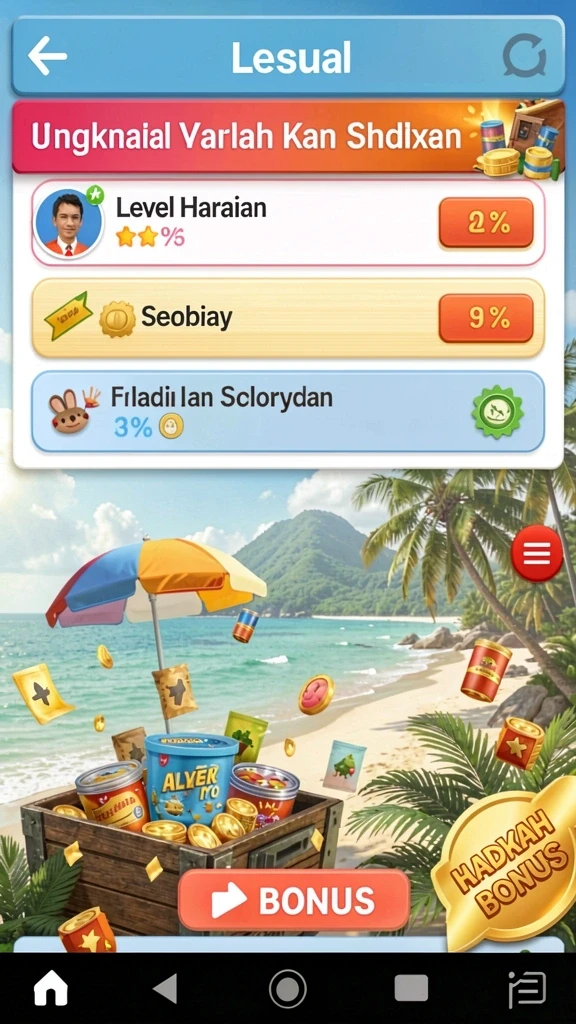 Beragam permainan slot dengan tema yang seru.