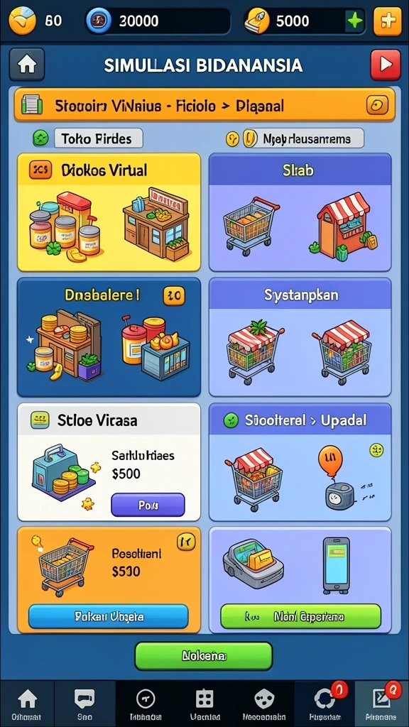 Fitur permainan yang beragam dan menarik.