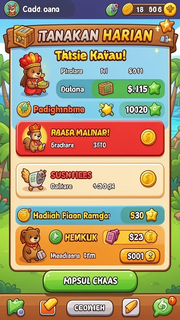 Tantangan teka-teki yang seru dan beragam.