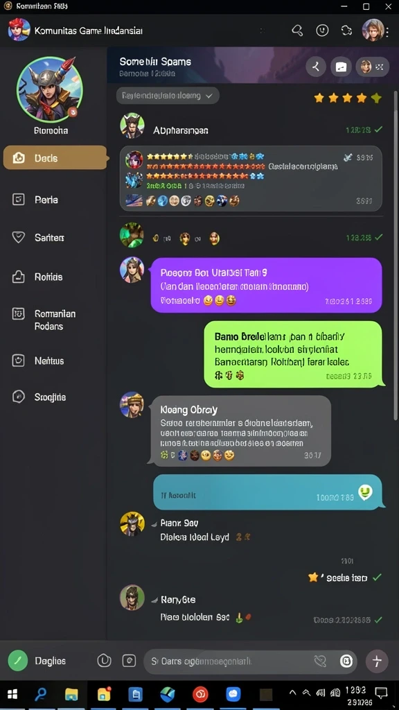 Karakter-karakter unik yang siap dimainkan.