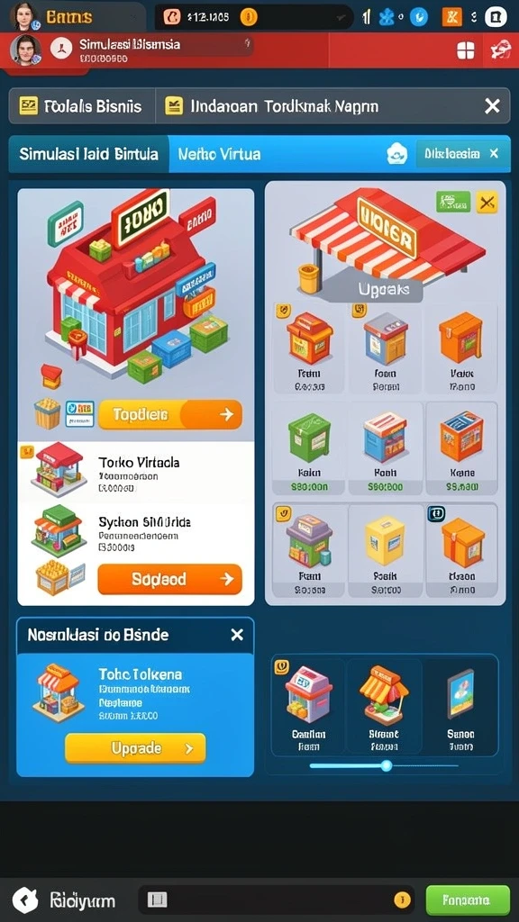 Grafis luar angkasa yang memukau dan futuristik.