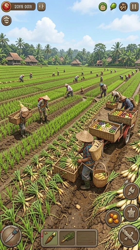 Menunjukkan momen seru saat bermain dengan teman.