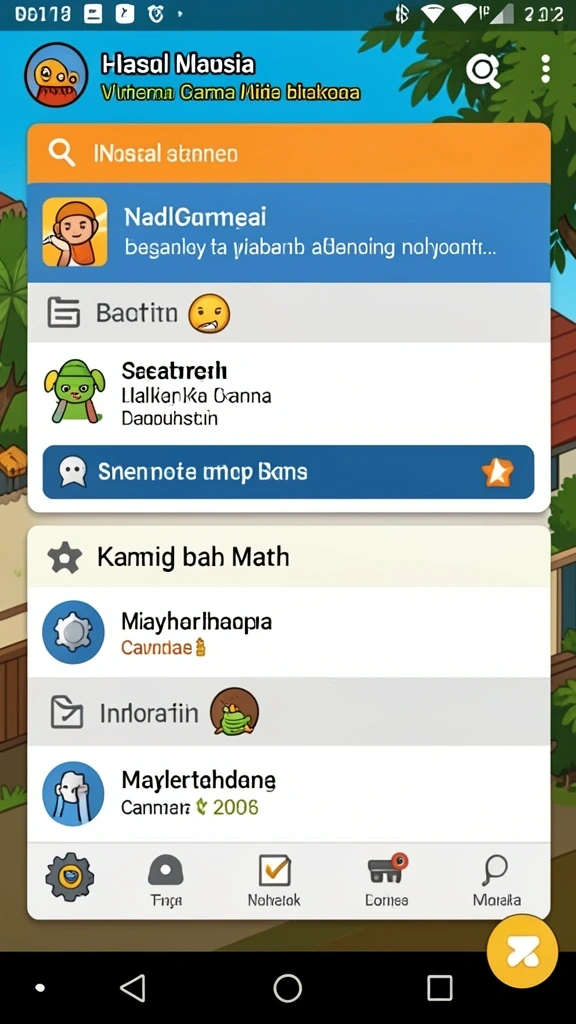 Tangkapan layar awal yang menampilkan karakter utama.