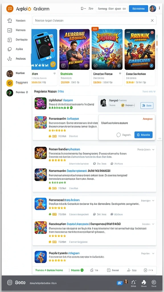 Tampilan awal yang menarik dengan karakter unik.