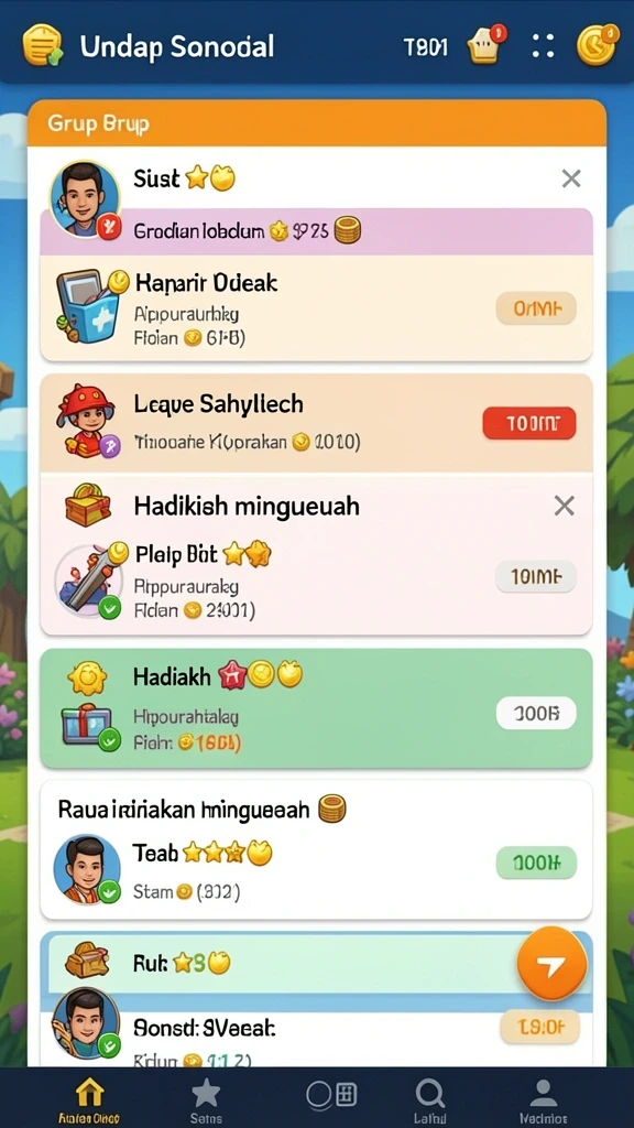 Banyak pilihan permainan menarik dan menyenangkan.