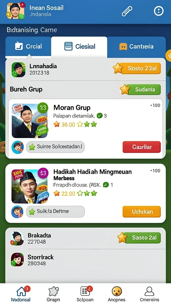 Tangkapan layar menampilkan antarmuka permainan yang menarik.