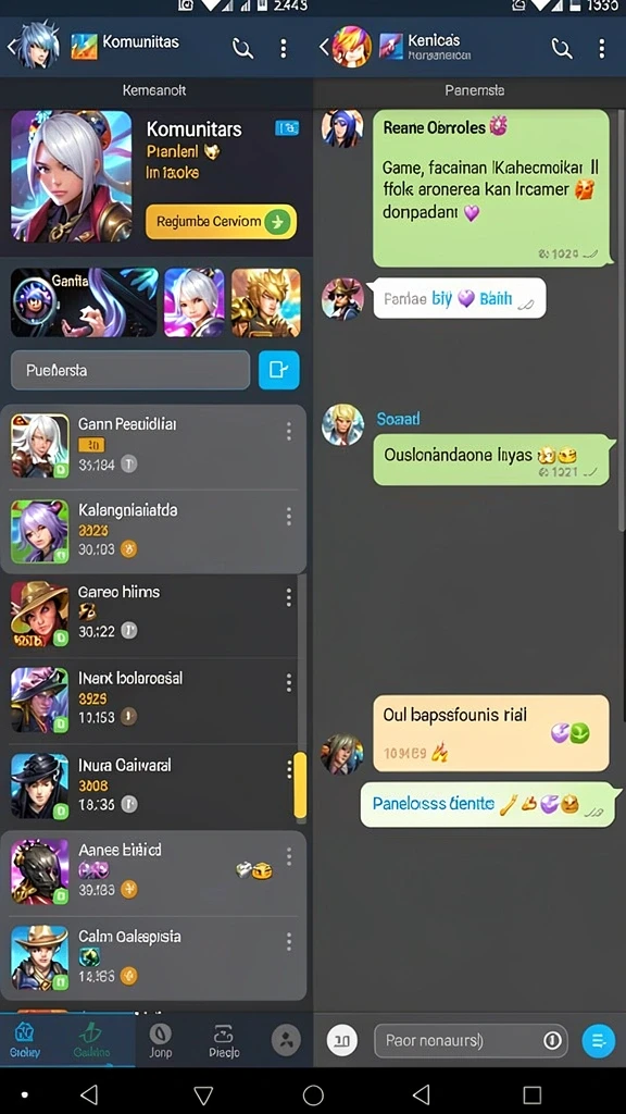 Screenshot menunjukkan tampilan antarmuka yang menarik.