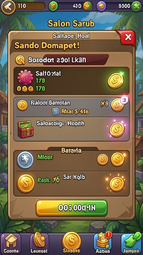 Berbagai item menarik untuk dikoleksi.