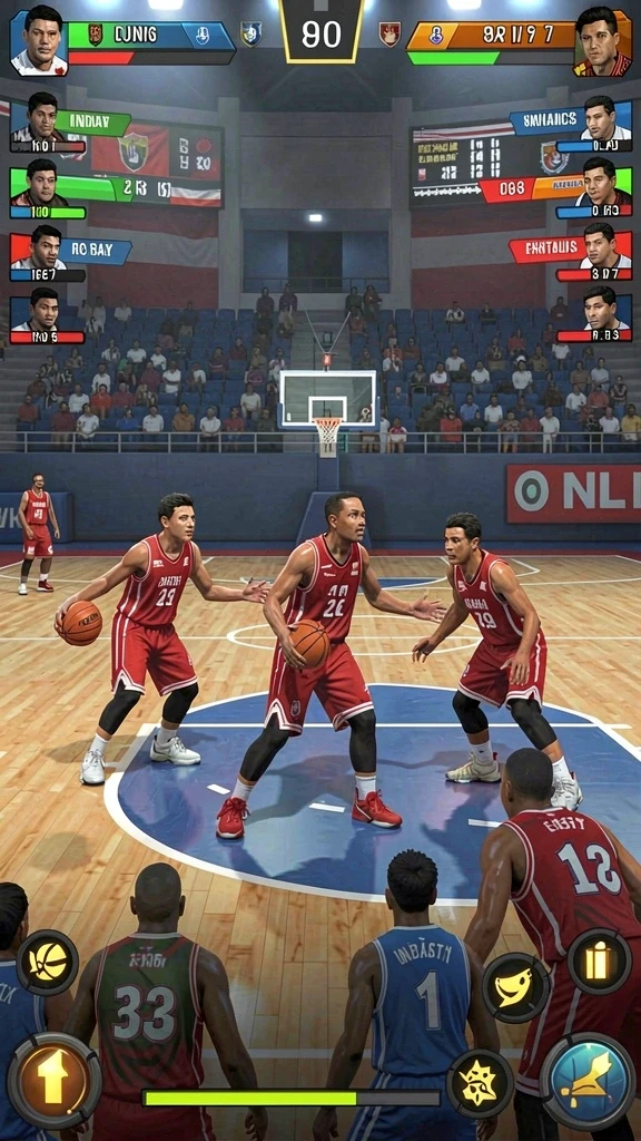 Tangkapan layar dari komunitas dalam mode multiplayer.