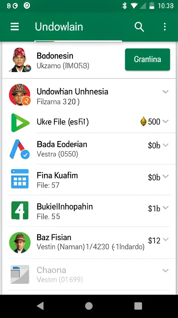 Tampilan antarmuka yang user-friendly.