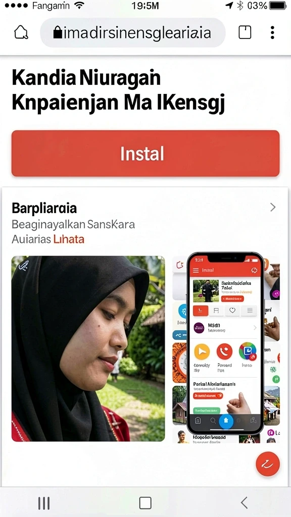 Tampilan antarmuka yang sederhana dan menarik.