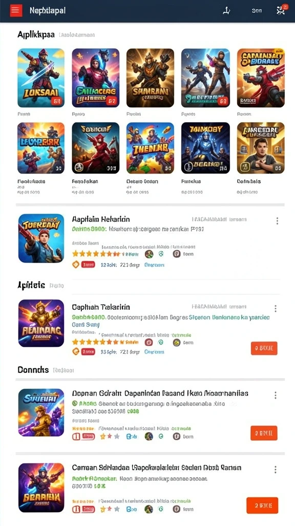 Level yang penuh tantangan dan rintangan menarik.