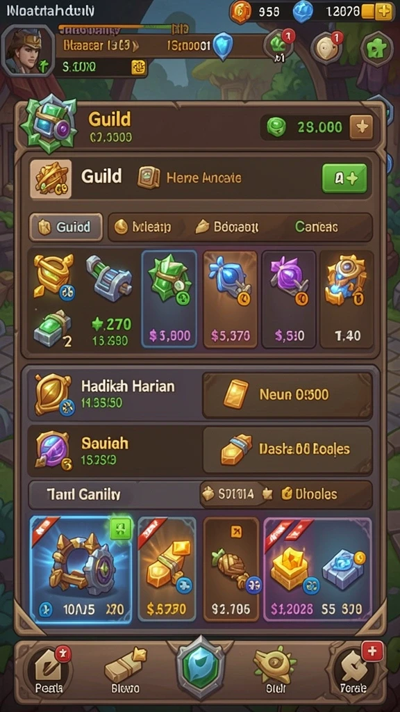 Sistem reward harian yang menguntungkan.