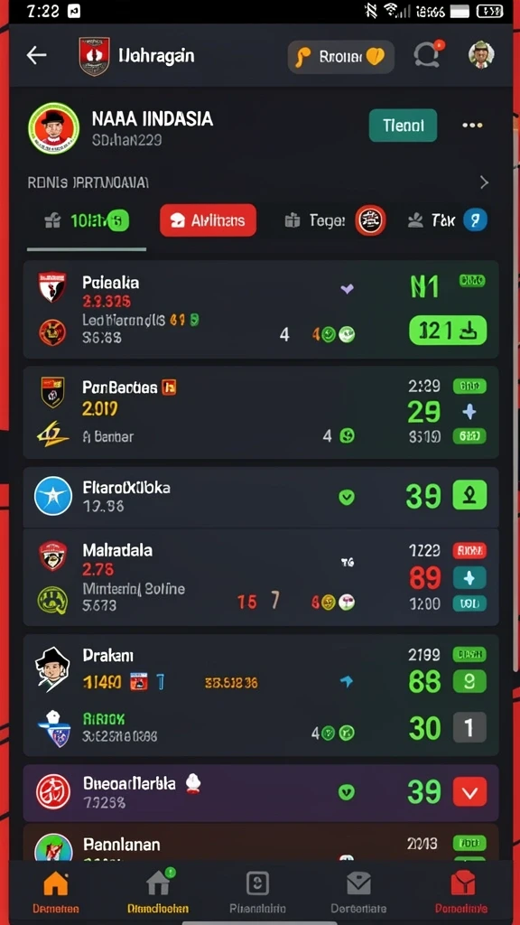 Screenshot menampilkan antarmuka utama permainan yang menarik.