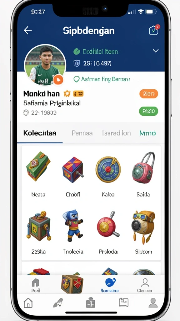 Screenshot menunjukkan tampilan utama game SURYA898.