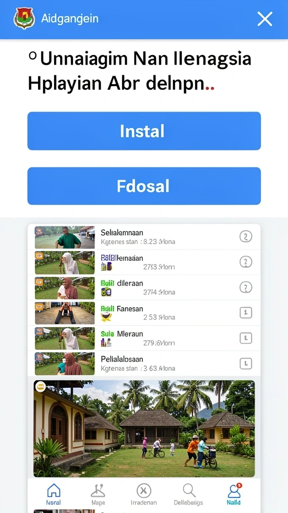 Tampilan antarmuka yang user-friendly dan intuitif.